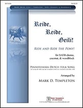 Reide, Reide, Geili! SATB choral sheet music cover